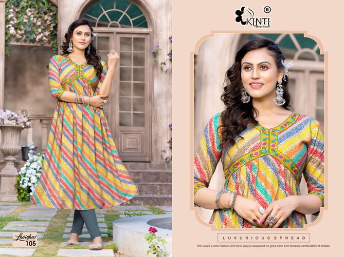 Levisha By Kinti Aliya Cut Printed Kurtis Catalog